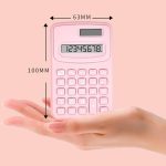 Kleiner einfarbiger Taschenrechner für Studentenbüros im Wohnheim – Bild 3