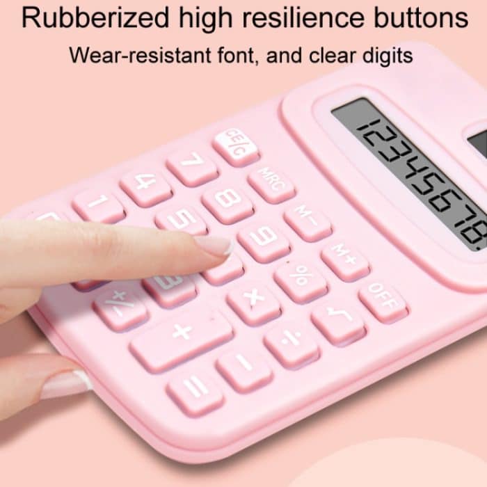 Kleiner einfarbiger Taschenrechner für Studentenbüros im Wohnheim – Bild 4