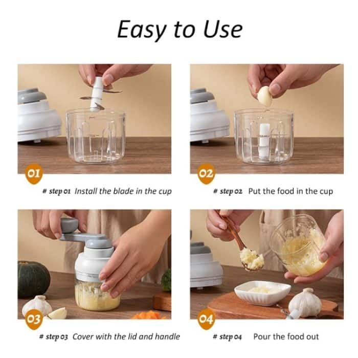 Küchen-Multifunktions-Knoblauch-Nahrungsergänzungsmittel-Gemüseschneider – Bild 12