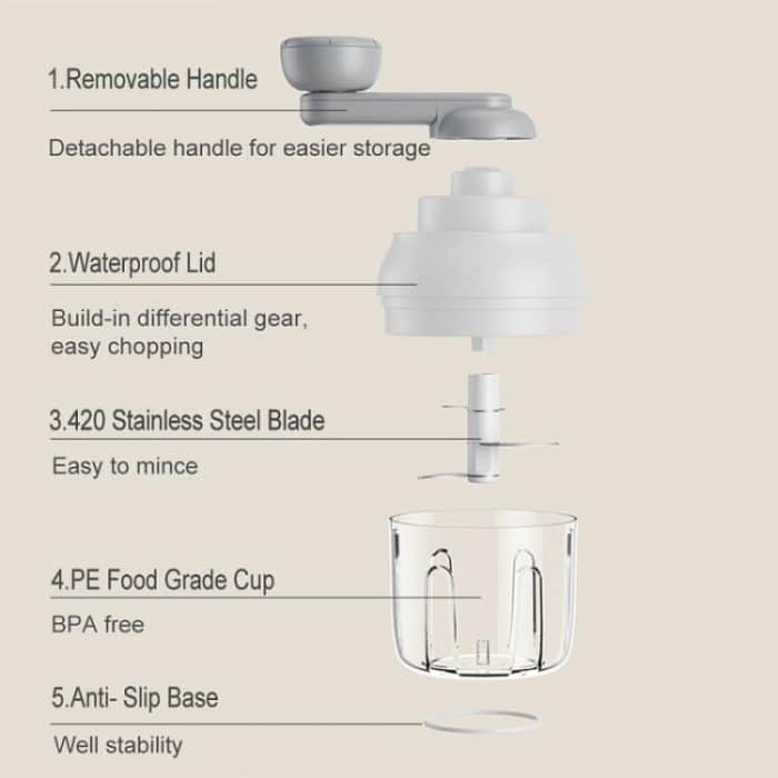 Küchen-Multifunktions-Knoblauch-Nahrungsergänzungsmittel-Gemüseschneider – Bild 3