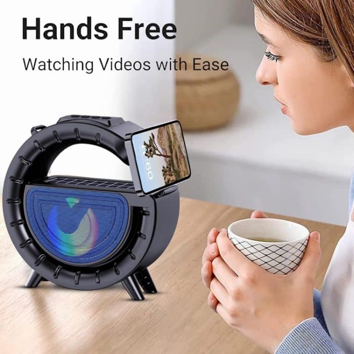 DV-800 G-förmiger, bunter Atmosphärenlicht-Taschenlampen-Solar-Wireless-Bluetooth-Lautsprecher – Bild 8