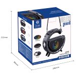 DV-800 G-förmiger, bunter Atmosphärenlicht-Taschenlampen-Solar-Wireless-Bluetooth-Lautsprecher – Bild 10