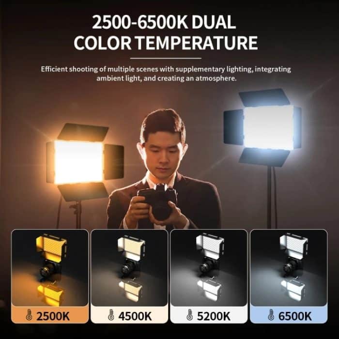 Pixel P30 20 W 2500–6500 K 2400 Lux Fotografie-Fülllicht mit zwei Farbtemperaturen, P30 – Bild 4