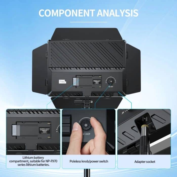 Pixel P30 20 W 2500–6500 K 2400 Lux Fotografie-Fülllicht mit zwei Farbtemperaturen, P30 – Bild 8