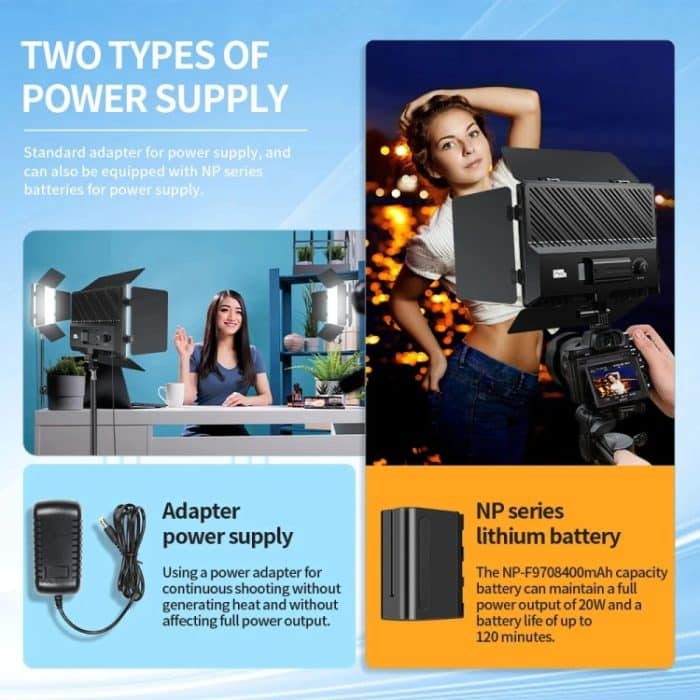 Pixel P30 20 W 2500–6500 K 2400 Lux Fotografie-Fülllicht mit zwei Farbtemperaturen, P30 – Bild 9