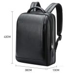 Bopai Wasserdichter Business-Laptop-Rucksack mit großem Fassungsvermögen und USB+Typ-C-Anschluss, 61-122891, 61-122631C – Bild 3