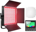 Pixel K80 RGB 45W 2600-10000K 552 LEDs Fotografie-Fülllicht-Panel-Lampe mit LCD-Display, US-Stecker, K80 RGB