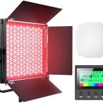 Pixel K80 RGB 45W 2600-10000K 552 LEDs Fotografie-Fülllicht-Panel-Lampe mit LCD-Display, US-Stecker, K80 RGB