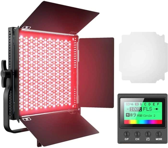 Pixel K80 RGB 45W 2600-10000K 552 LEDs Fotografie-Fülllicht-Panel-Lampe mit LCD-Display, US-Stecker, K80 RGB – Bild 1