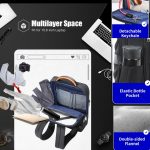 Bopai 751-006641A Diebstahlsicherer, wasserdichter Laptop-Business-Rucksack mit großem Fassungsvermögen, 751-006641A – Bild 8
