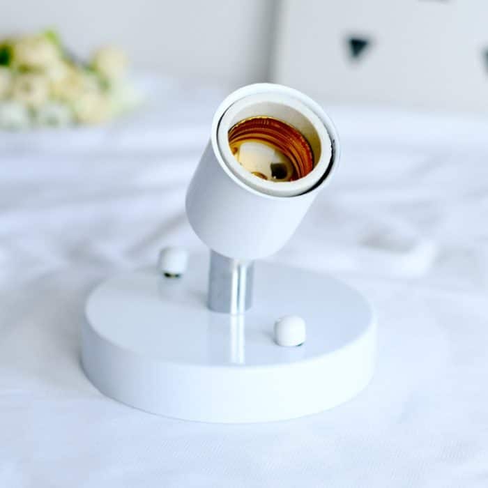 E27 Schraubmontage Metall Retro Universal Lampenfassung Lampenfassungen, Black, White, Golden – Bild 4