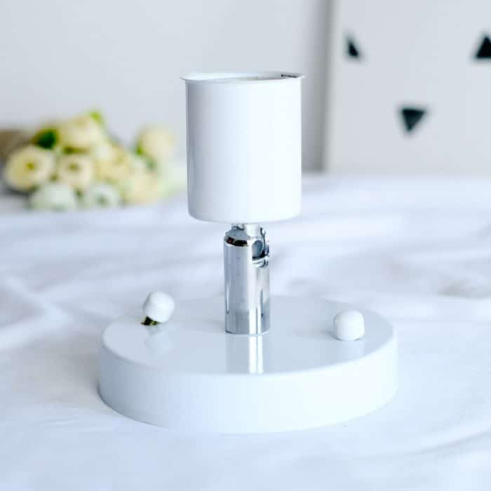 E27 Schraubmontage Metall Retro Universal Lampenfassung Lampenfassungen, Black, White, Golden – Bild 5