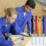 Metall-Langspitze, tiefes Loch, Holzbearbeitungsstift, schnell trocknender Marker, Black Pen, Red Pen, Yellow Pen, 6pcs White Lead Core, 2pcs Black+2pcs Red+2pcs Yellow Lead Core, 3pcs Black+3pcs Red+Lead Core, 6 Colors Lead Core – Bild 11