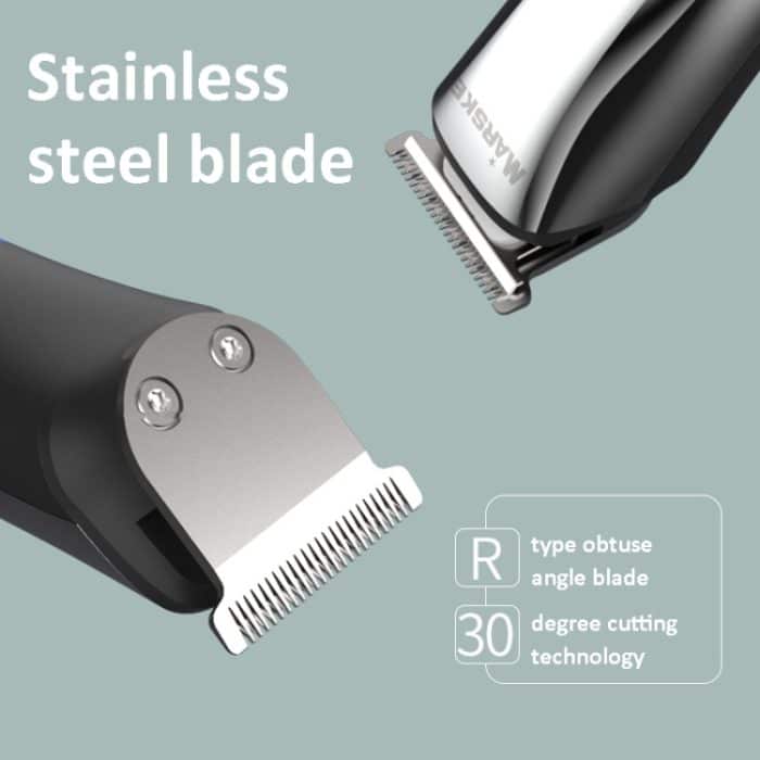 MARSKE 6-in-1-Haarschneider-Pflegeset, wiederaufladbarer Rasierer, schnitzender Nasenhaarschneider, EU Plug, US Plug – Bild 3