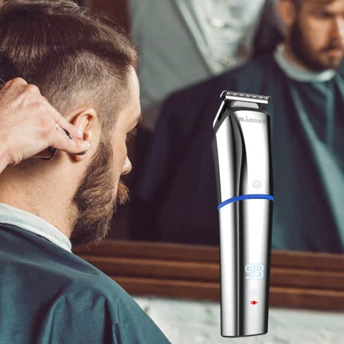 MARSKE 6-in-1-Haarschneider-Pflegeset, wiederaufladbarer Rasierer, schnitzender Nasenhaarschneider, EU Plug, US Plug – Bild 6