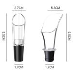 Mini Home Weinausgießer Rotwein Schnelldekanter Silikon Weinstarter, Oblique Mouth, Flower Type – Bild 2