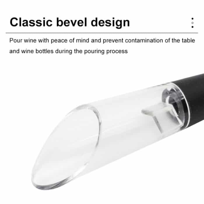 Mini Home Weinausgießer Rotwein Schnelldekanter Silikon Weinstarter, Oblique Mouth, Flower Type – Bild 3