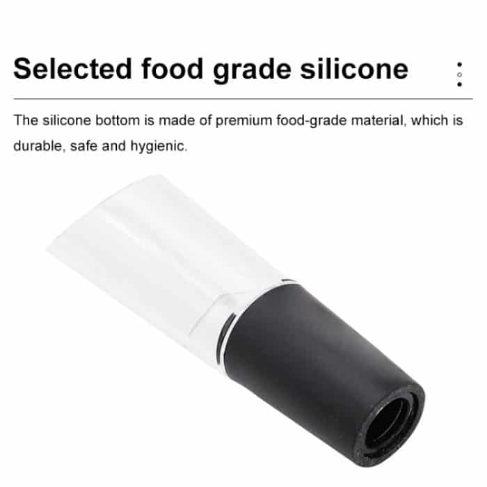 Mini Home Weinausgießer Rotwein Schnelldekanter Silikon Weinstarter, Oblique Mouth, Flower Type – Bild 4