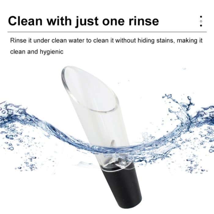 Mini Home Weinausgießer Rotwein Schnelldekanter Silikon Weinstarter, Oblique Mouth, Flower Type – Bild 5