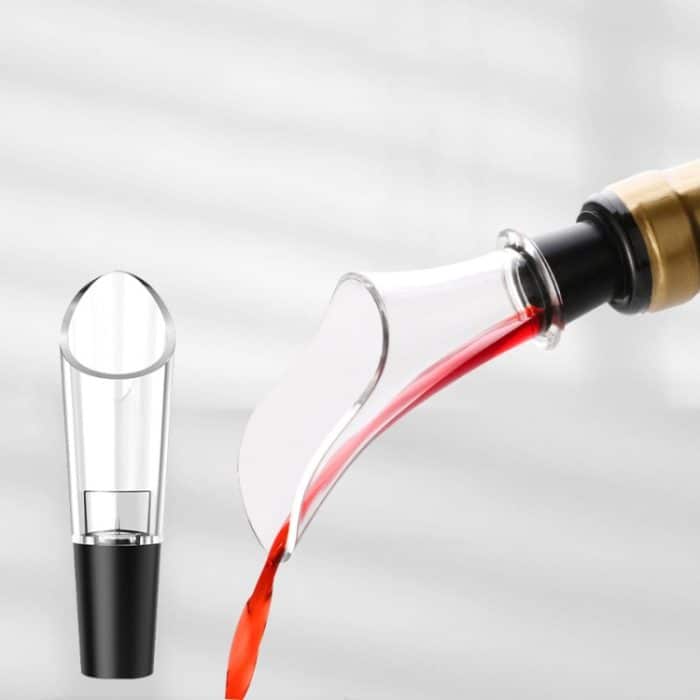 Mini Home Weinausgießer Rotwein Schnelldekanter Silikon Weinstarter, Oblique Mouth, Flower Type – Bild 8