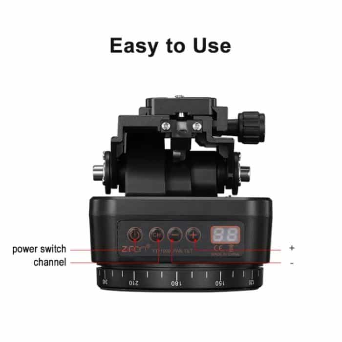 ZIFON YT-1000 Elektrischer Gimbal, 360-Grad-Panorama-Fernbedienung, Handy-Aufnahme, Dual-Achsen-DSLR-Kamera, Live-Stabilisator, YT-1000 – Bild 4