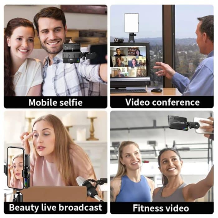 Wiederaufladbares Taschenlicht, Mini-Fotografie-Licht, LED-Außenaufnahme-Zusatzlicht, Desiontal M15 3 Color Temperature, Desiontal M16 RGB – Bild 13