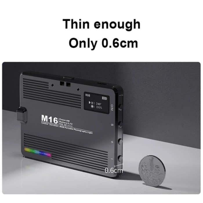 Wiederaufladbares Taschenlicht, Mini-Fotografie-Licht, LED-Außenaufnahme-Zusatzlicht, Desiontal M15 3 Color Temperature, Desiontal M16 RGB – Bild 3