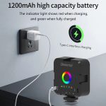 Live-Fülllicht, tragbares kleines Taschenlicht, Umgebungsfoto-Handfotografie-Beleuchtung, W70 – Bild 3