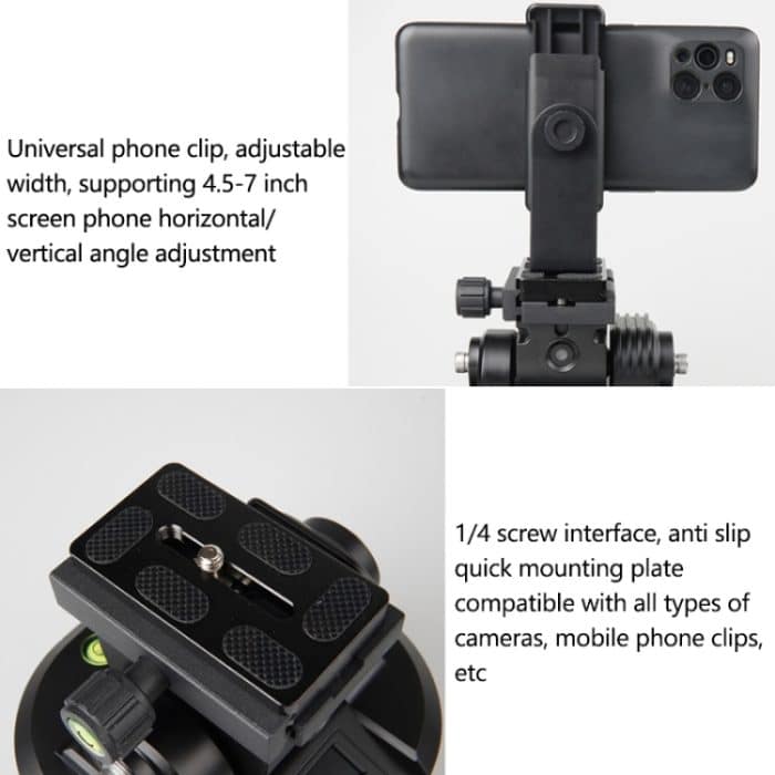 ZIFON YT-2000 Intelligente elektrische Gimbal-Wippe, Panorama-Rotation, Gesichtsverfolgung, Handy-Kamera, Live-Streaming-Artefakt, YT-2000 – Bild 6