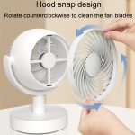 Desktop-Luftzirkulationsventilator, Haushaltsbüro, kompakter, stummgeschalteter elektrischer Ventilator, USB Plug In, Battery Model – Bild 5