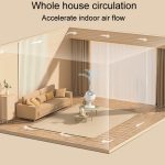 Desktop-Luftzirkulationsventilator, Haushaltsbüro, kompakter, stummgeschalteter elektrischer Ventilator, USB Plug In, Battery Model – Bild 8