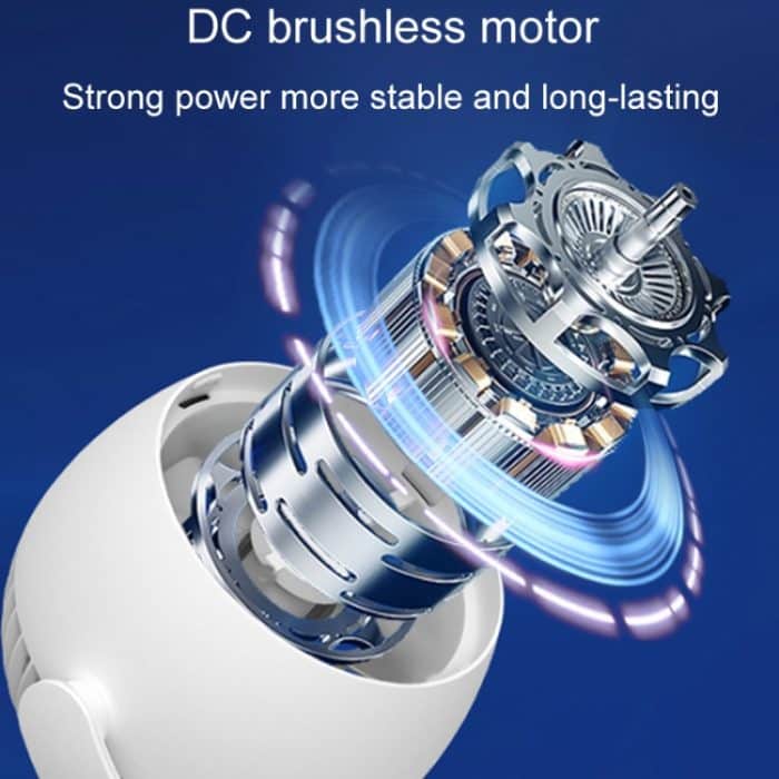 Desktop-Luftzirkulationsventilator, Haushaltsbüro, kompakter, stummgeschalteter elektrischer Ventilator, USB Plug In, Battery Model – Bild 10