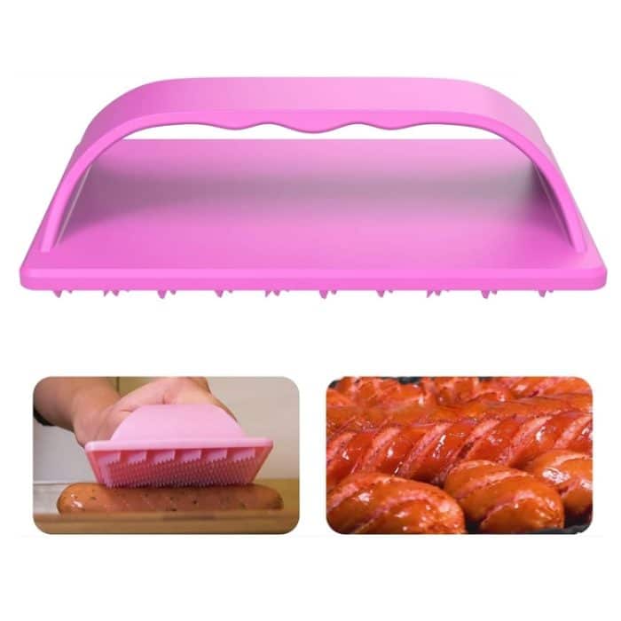 Hot Dog Slicer Cutter Wurst Kunststoff Slicer für BBQ Outdoor Camping – Bild 1