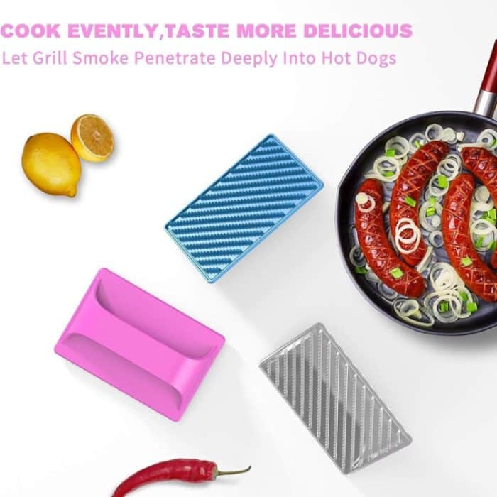 Hot Dog Slicer Cutter Wurst Kunststoff Slicer für BBQ Outdoor Camping – Bild 2