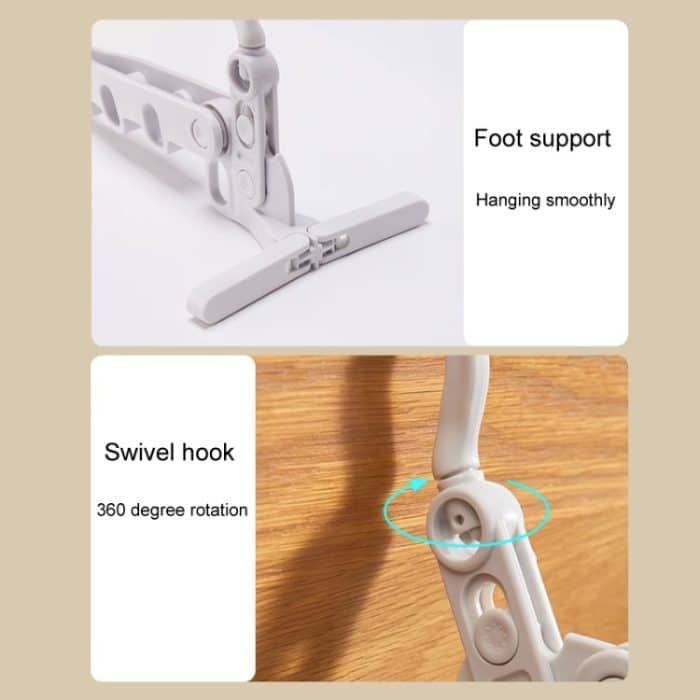 Faltbarer 5-Loch-Kleiderständer für Reisen, tragbare Kleiderhaken – Bild 9