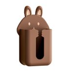 Taschentuchbox für Badezimmer, Wandmontage, Küche, Cartoon-Kaninchen, Waschlappen-Organizer