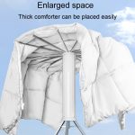 Kostenlose Installation, Boden-Wäscheständer, Balkon, faltbar, Oktopus, zum Aufhängen, Wäscheleine, Wood Pole, Aluminum Pole – Bild 5