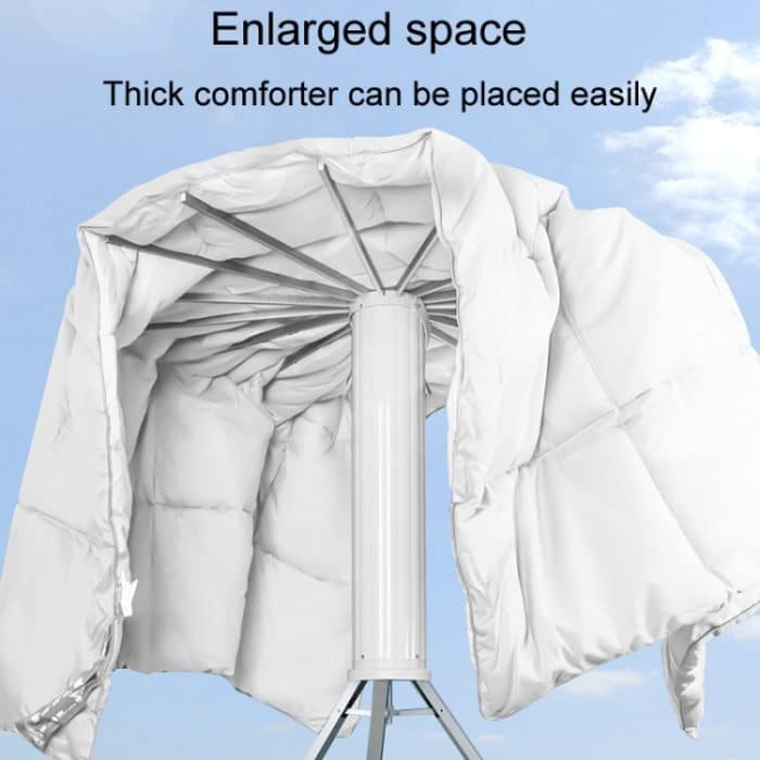 Kostenlose Installation, Boden-Wäscheständer, Balkon, faltbar, Oktopus, zum Aufhängen, Wäscheleine, Wood Pole, Aluminum Pole – Bild 5