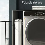 Kostenlose Installation, Boden-Wäscheständer, Balkon, faltbar, Oktopus, zum Aufhängen, Wäscheleine, Wood Pole, Aluminum Pole – Bild 6