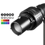 Optisches Snoot-Fotostudio-Zubehör für Blitzlampe mit Bowens-Halterung