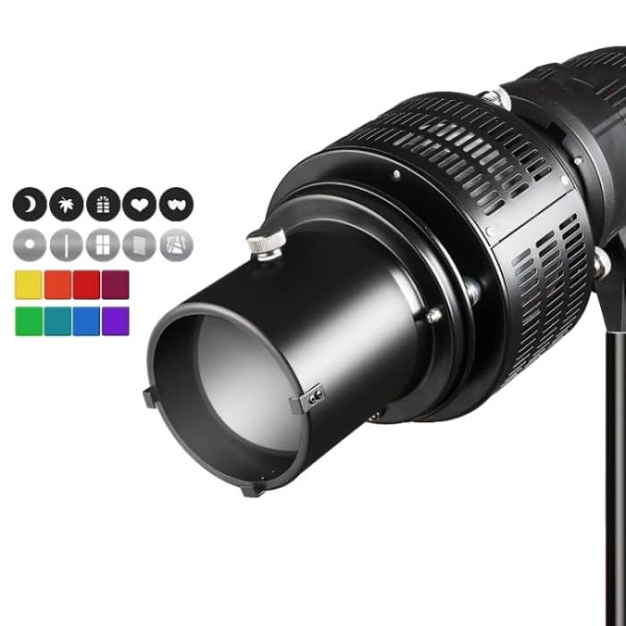 TBD06046711.jpg Optisches Snoot-Fotostudio-Zubehör für Blitzlampe mit Bowens-Halterung – Bild 1