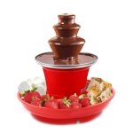 35-W-Schokoladenbrunnen-Mini-Fondue-Set mit 3 Etagen und Schmelztiegelsockel, 220V EU Plug, 110V US Plug