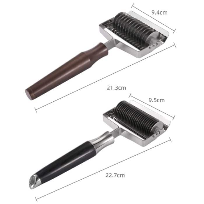 304 Edelstahl Pusher Multifunktionale Nudel Schwert Verdickung Küche Nudelschneider, Aluminum Handle 5mm, Aluminum Handle 2.5mm, Black Color Wood Handle 5mm, Black Color Wood Handle 2.5mm – Bild 3