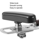 Edelstahl-Dosenöffner, multifunktionaler Flaschenöffner für die Küche, Aluminum Handle, Wood Handle – Bild 5