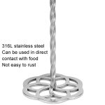 Kartoffelstampfer aus Edelstahl 316L, verdickte Taro-Stampfgeräte, Aluminum Handle, Wooden Handle – Bild 3