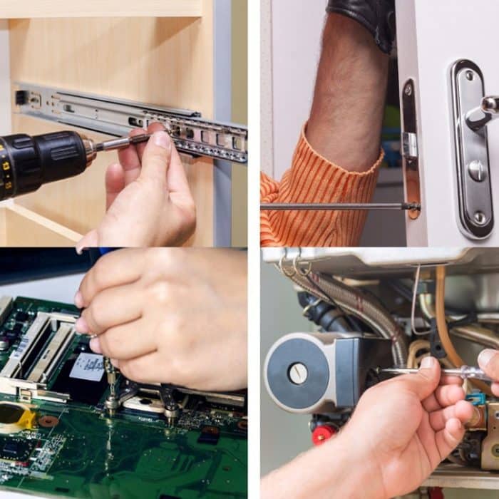 Schrauben, Muttern, Unterlegscheiben, selbstschneidendes Schraubenset, Set B 18 Types 15 Cells, Set C 24 Types 24 Cells, Set D 24 Types 24 Cells, Set E 13 Types 10 Cells, Set F 11 Types 15 Cells, Set G 10 Types 10 Cells – Bild 5