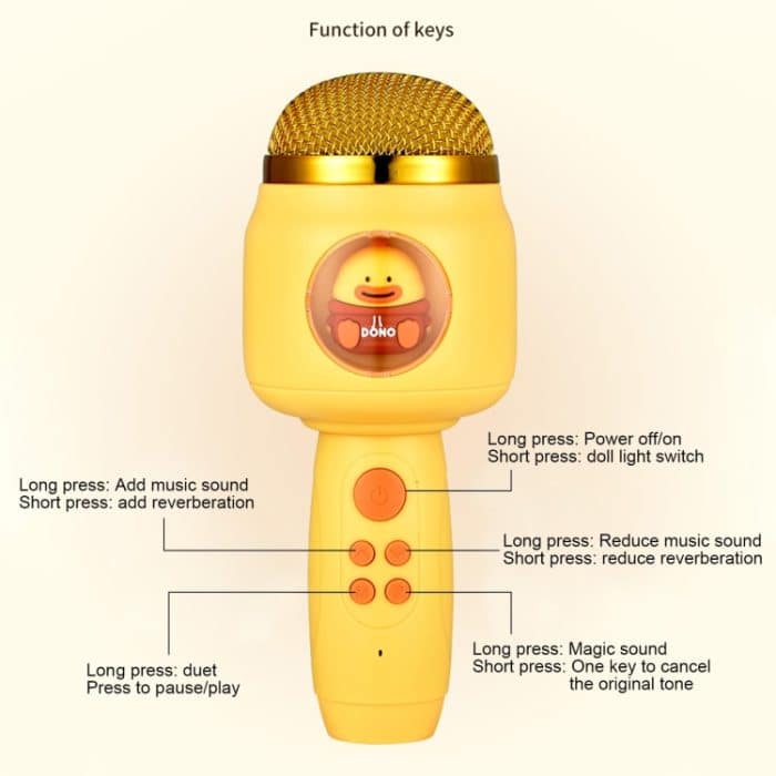 ICARER FAMILY F816 Karaoke-Mikrofon-Lautsprecher, Heim-Bluetooth-Funkmikrofon – Bild 3