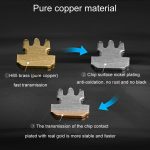 1000 Stück/Packung, 2-polig, vergoldet, 4P4C, Telefon-Kristallköpfe, 4-adriger Hörer-Kabelstecker – Bild 5