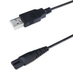 1,25 m für Rasierer/Wassernachfüllgerät USB TTo 8-Figure Tail Ladekabel Netzkabel