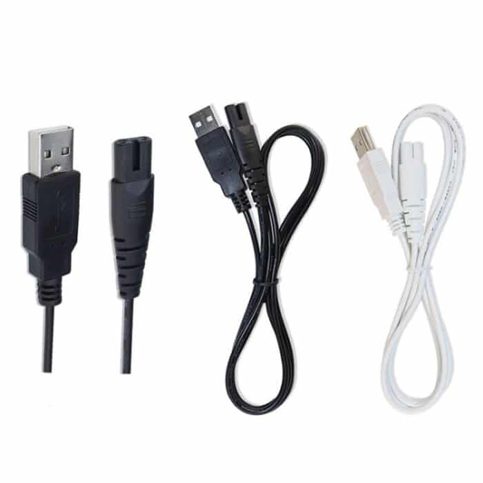 1,25 m für Rasierer/Wassernachfüllgerät USB TTo 8-Figure Tail Ladekabel Netzkabel – Bild 2